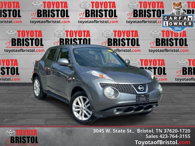 2013 Nissan Juke SL in Gun Metallic — front three-quarter view