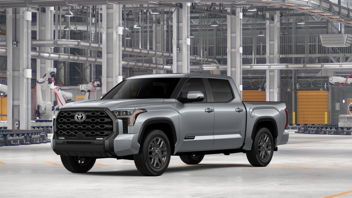 2026 Toyota Tundra Platinum in Celestial Silver Metallic — front three-quarter view