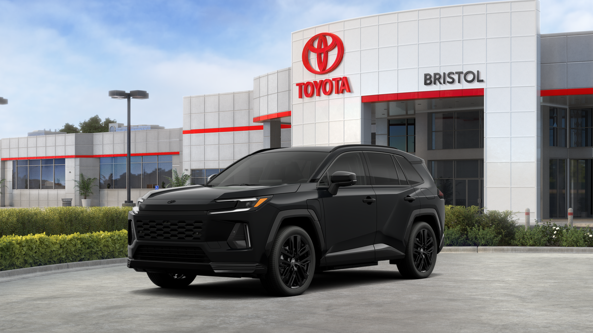 2026 Toyota RAV4 Plug-in Hybrid XSE in Midnight Black Metallic — front three-quarter view